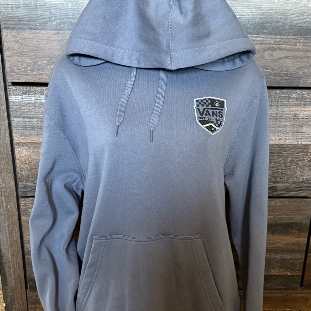 Vans Men's Gray Blue Hoodie Sweater